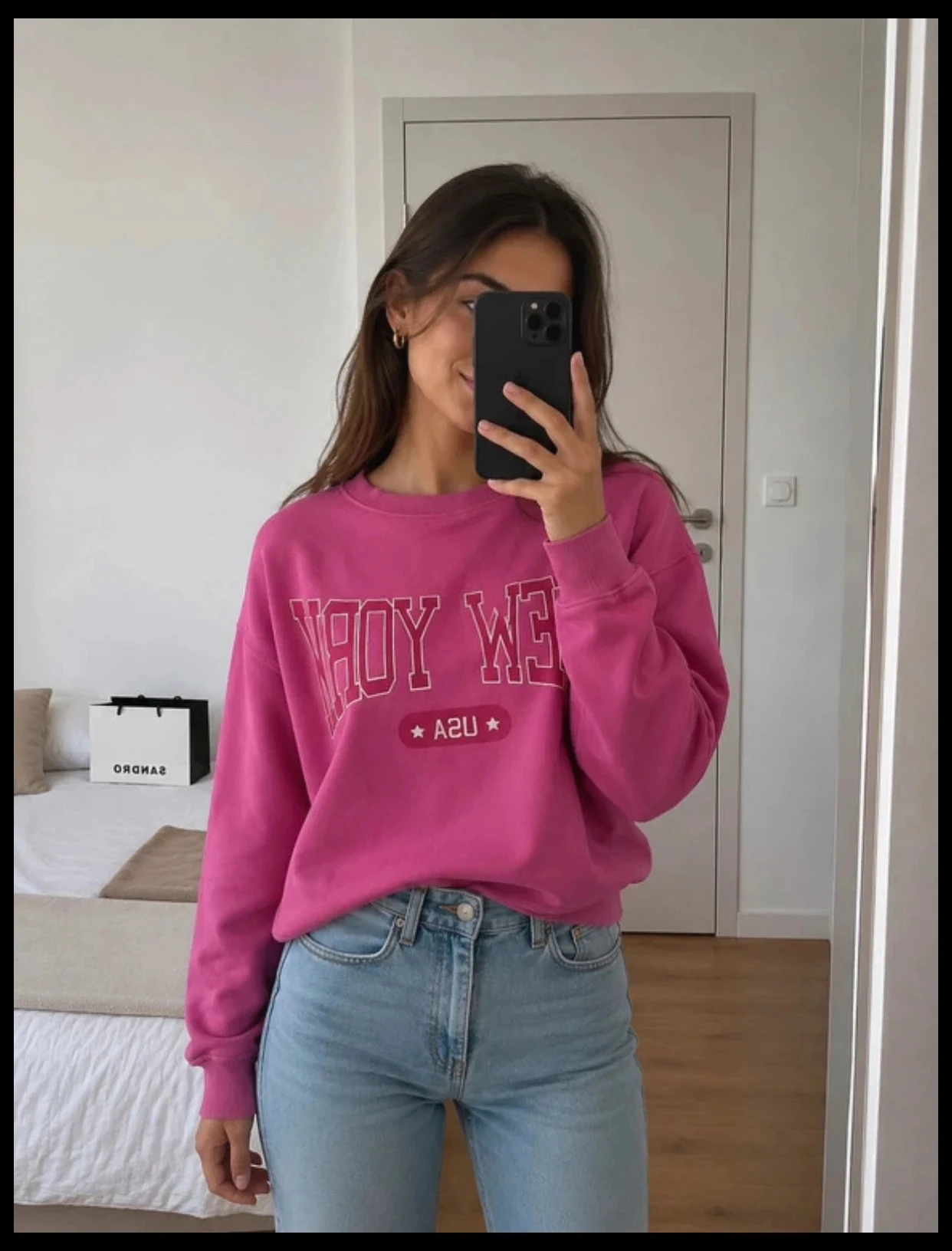 🩷 Sudadera Kiabi «New York USA» rosa fucsia – XXS – photo 5